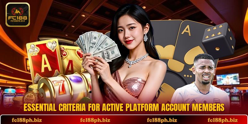 Essential criteria for active platform account members