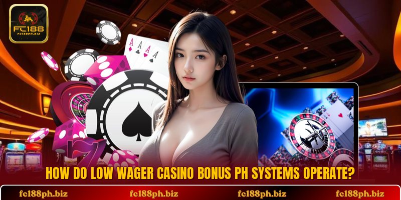 How do low wager casino bonus PH systems operate?