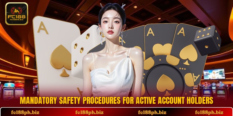 Mandatory safety procedures for active account holders