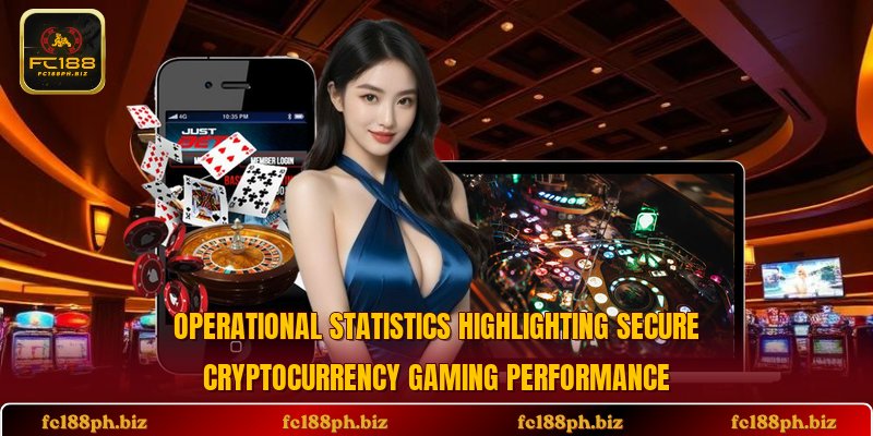Operational statistics highlighting secure cryptocurrency gaming performance