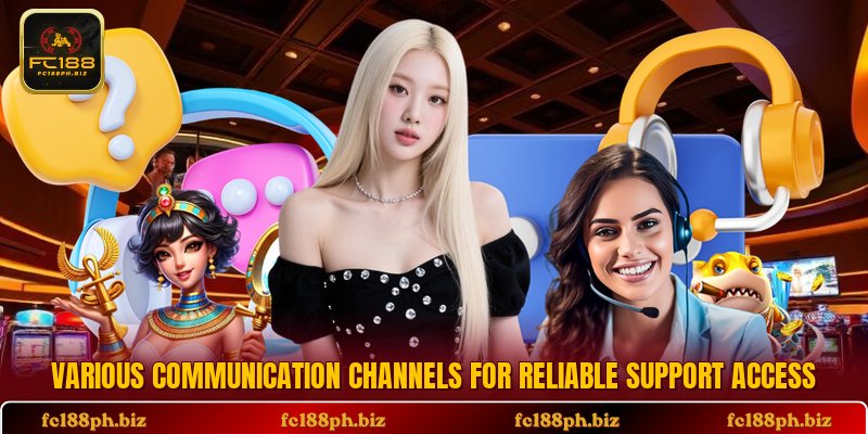 Various communication channels for reliable support access